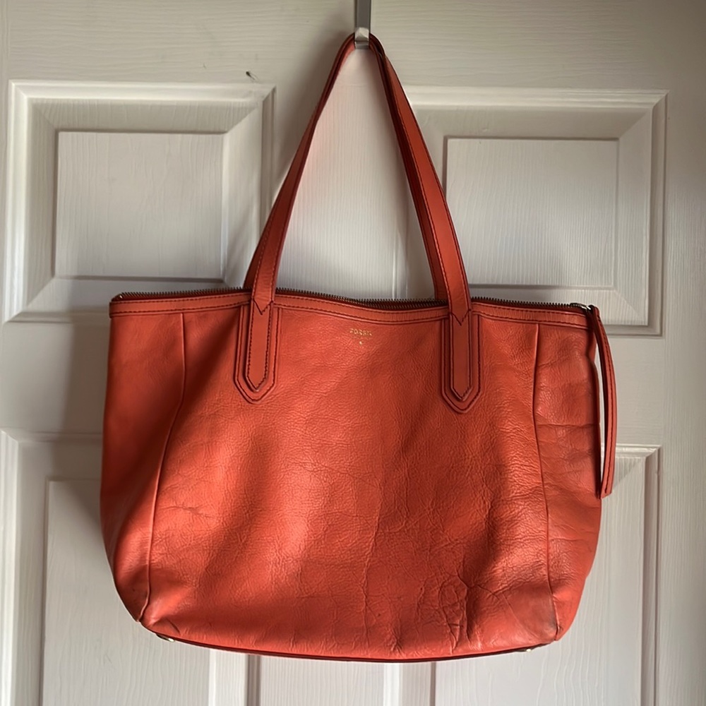 Fossil Sydney Shopper - coral!